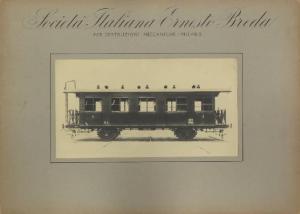 Ernesto Breda (Società) - Carrozza ferroviaria ABN 6056 di prima e seconda classe per la Rete Adriatica (RA)