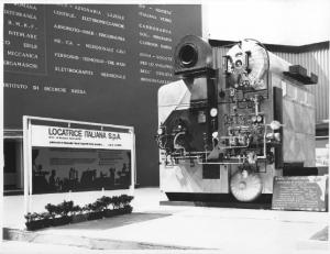 Milano - Fiera campionaria del 1966 - Padiglione della Breda - Esterno - Generatore di vapore realizzato dalla Breda termomeccanica