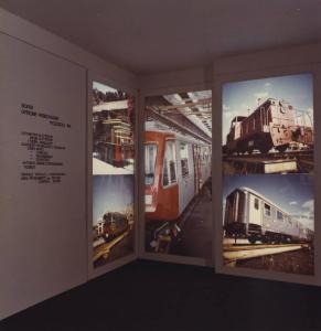 Milano - Fiera campionaria del 1973 - Padiglione dell'EFIM - Pannelli della Società Sofer officine ferroviarie di Pozzuoli