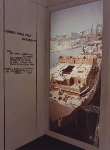 Milano - Fiera campionaria del 1973 - Padiglione dell'EFIM - Pannelli del Cantiere navale Breda di Porto Marghera-Venezia