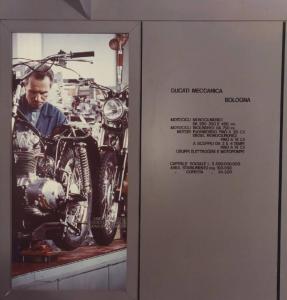 Milano - Fiera campionaria del 1973 - Padiglione dell'EFIM - Pannelli della Società Ducati Meccanica di Bologna