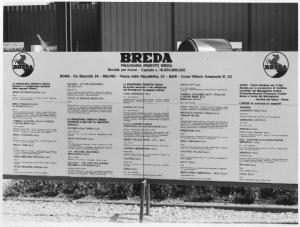 Bari - Fiera del Levante del 1964 - Padiglione della Breda - Organigramma