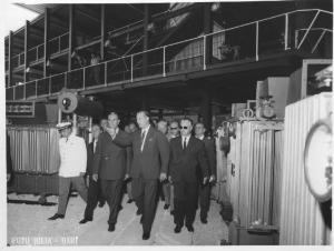Bari - Fiera del Levante del 1964 - Padiglione della Breda - Visita del Presidente del Consiglio dei Ministri Aldo Moro