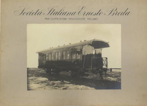 Ernesto Breda (Società) - Carrozza ferroviaria Cc 21di terza classe per la Ferrovia Parma-Suzzara