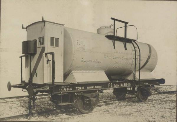 Ernesto Breda (Società) - Carro ferroviario cisterna per il trasporto di combustibili