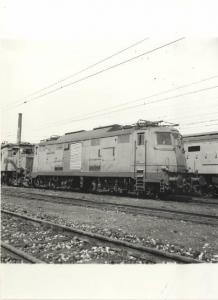 Milano - Stazione Greco - Locomotiva elettrica del gruppo E.424 per le Ferrovie dello Stato (FS)