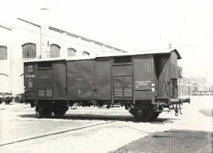 Ernesto Breda (Società) - Carro ferroviario trasporto merci a sponde chiuse