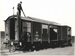 Ernesto Breda (Società) - Carro ferroviario trasporto merci a sponde chiuse con tetto scorrevole