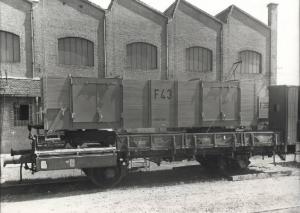 Ernesto Breda (Società) - Carro ferroviario per il trasporto di barbabietole per lo Zuccherificio di Avezzano