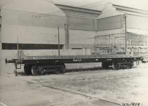 Ernesto Breda (Società) - Carro ferroviario per il trasporto lingotti d'acciaio per la Società Dalmine
