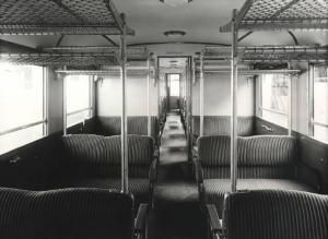 Ernesto Breda (Società) - Rimorchiata R 6002 per le Ferrovie della Val Seriana (FVS) - Interno - Compartimento viaggiatori di prima classe