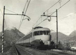 Linea ferroviaria Milano-Como - Elettrotreno ETR 300 "Settebello" per le Ferrovie dello Stato (FS) in circolazione