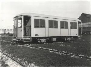 Ernesto Breda (Società) - Carrozza da rimorchio n. 14 di prima classe per la tramvia Monza-Trezzo-Bergamo (MTB)