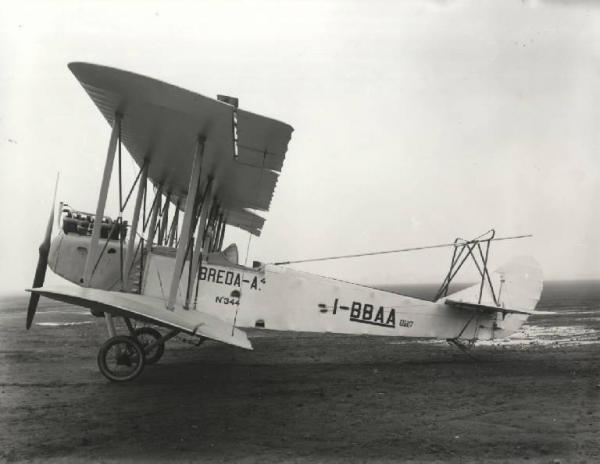 Ernesto Breda (Società) - Aereo biplano da addestramento I-BBAA Breda A.4