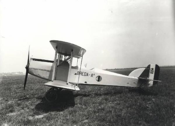 Ernesto Breda (Società) - Aereo biplano da addestramento Breda A.9