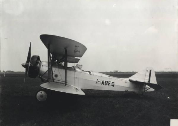 Ernesto Breda (Società) - Aereo biplano monoposto da addestramento ed acrobatico I-ABFQ tipo Breda Ba.28
