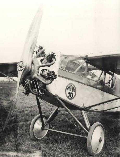Ernesto Breda (Società) - Aereo monoplano biposto da turismo ed addestramento tipo Breda Ba.15