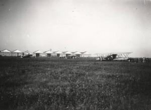Sesto San Giovanni, Cinisello Balsamo, Bresso  - Manifestazione aviatoria "Coppa Baracca" del 1924 - Aerei sul campo volo