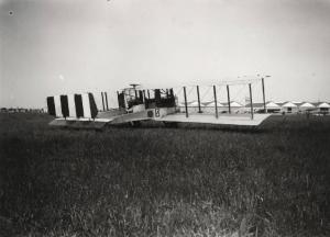 Sesto San Giovanni, Cinisello Balsamo, Bresso  - Manifestazione aviatoria "Coppa Baracca" del 1924 - Aereo biplano trimotore Caproni