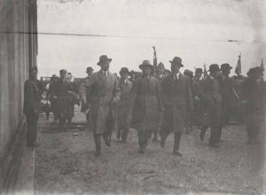 Sesto San Giovanni, Cinisello Balsamo, Bresso  - Manifestazione aviatoria "Coppa Baracca" del 1924 - Visita di Benito Mussolini