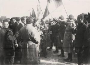 Sesto San Giovanni, Cinisello Balsamo, Bresso  - Manifestazione aviatoria "Coppa Baracca" del 1924 - Visita di Benito Mussolini