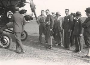 Sesto San Giovanni, Cinisello Balsamo, Bresso  - Manifestazione aviatoria del 1930 - Aereo da addestramento ed acrobatico Breda Ba.19