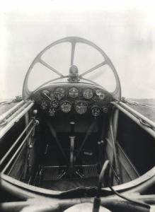 Ernesto Breda (Società) - Aereo monoplano monomotore biposto da turismo e da collegamento ad ala bassa a semisbalzo I-VICE tipo Breda Ba.39S - Posto di guida