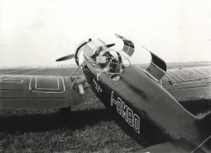 Ernesto Breda (Società) - Aereo monoplano monomotore biposto da turismo e da collegamento ad ala bassa I-OMBO tipo Breda Ba.42