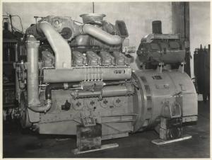 Ernesto Breda (Società) - Motore diesel-elettrico per trazione ferroviaria per locomotive del gruppo D.343