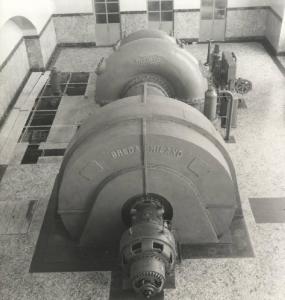 Lenna - Centrale idroelettrica della Società Vizzola - Sala macchine