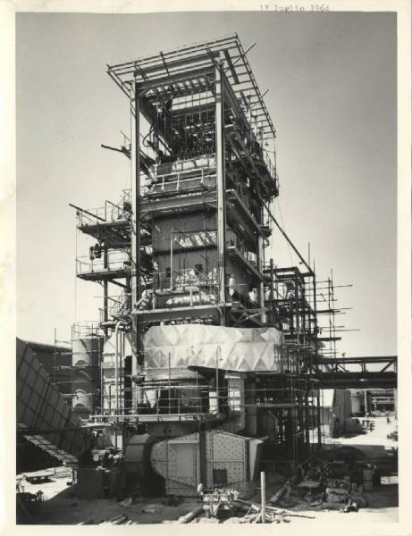 Rosignano Solvay - Centrale termoelettrica - Generatore di vapore - Montaggio