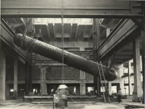 Santa Barbara - Centrale termoelettrica dell'ENEL (ex Selt-Valdarno) - Generatore di vapore tipo Babcock & Wilcox - Montaggio