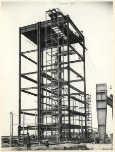 Portovesme - Centrale termoelettrica dell'ENEL - Generatore di vapore tipo Babcock & Wilcox - Montaggio