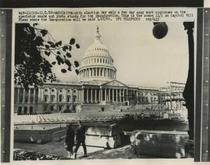 Washington (D.C.) - Elezioni presidenziali negli Stati Uniti d'America 1968 - Piazza del Campidoglio - Veduta architettonica - Preparativi