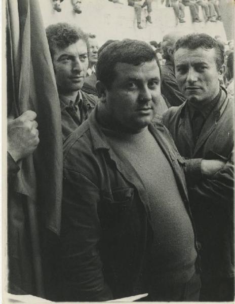 Sesto San Giovanni - Sciopero antifascista - Ritratto maschile - Delfino Ranghetto operaio della Marelli