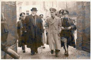 Ritratto di gruppo maschile - Guido Ravasi con gerarchi del regime fascista