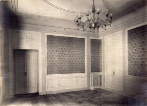 Veduta interni - esposizione - Prima Mostra Internazionale delle Arti Decorative - Villa Reale di Monza 1923 - sala fasci