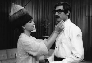 Scena del film "Don Giovanni in Sicilia" - Regia Alberto Lattuada - 1967 - Gli attori Lando Buzzanca e Katia Moguy