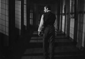 Scena del film "Giacomo l'idealista" - Regia Alberto Lattuada - 1943 - L'attore Andrea Checchi