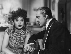 Scena del film "Abbasso la ricchezza" - Regia Gennaro Righelli - 1946 - Gli attori Anna Magnani e Vittorio De Sica
