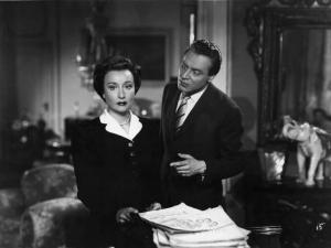 Scena del film "Amanti senza amore" - Regia Gianni Franciolini - 1947 - Gli attori Clara Calamai e Roldano Lupi