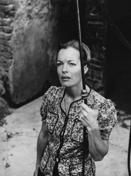 Scena del film "L'assassinio di Trotsky" - Regia Joseph Losey - 1972 - L'attrice Romy Schneider