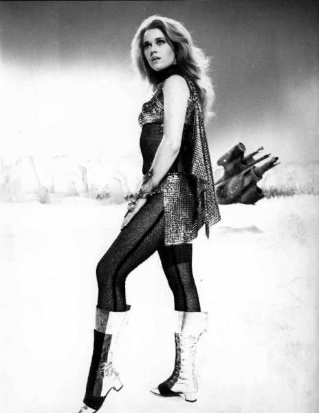 Scena del film "Barbarella" - Regia Roger Vadim - 1967 - L'attrice Jane Fonda