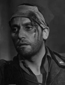 Scena del film "Bengasi" - Augusto Genina - 1942 - Primo piano dell'attore Fedele Gentile