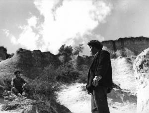 Scena del film "Il brigante" - Renato Castellani - 1960 - Gli attori Francesco Seminario e Adelmo Di Fraia