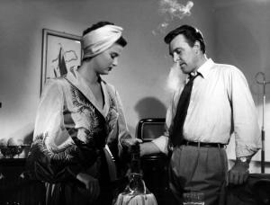 Scena del film "Camilla" - Luciano Emmer - 1954 - Gli attori Irène Tunc e Franco Fabrizi