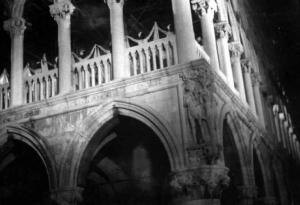 Set del film "Il carnevale di Venezia" - Regia Giuseppe Adami, Giacomo Gentilomo - 1940 - Il palazzo Ducale di Venezia