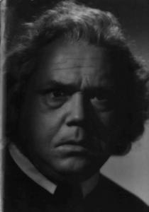 Scena del film "La Congiura dei Pazzi" - Regia Ladislao Vajda - 1940 - L'attore Juan De Landa in un primo piano