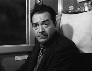 Set del film "Il criminale" - Regia Marcello Baldi- 1962 - L'attore Andrea Checchi in primo piano.