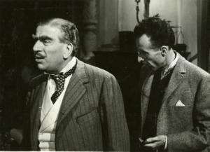 Scena del film "Il documento" - Regia Mario Camerini, 1939 - Armando Falconi come lo vedremo nel nuovo film in lavorazione a Cinecittà.